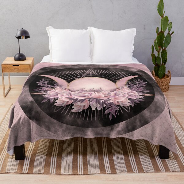 Item preview, Triple Moon - Triple Goddess -Gentle Floral designed and sold by k9printart.