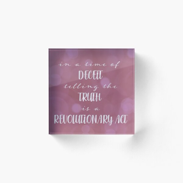 Pink Bokeh Acrylic Block