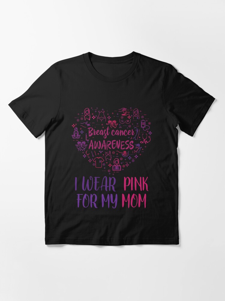 I Wear Pink For My Mother In Law Breast Cancer Awareness Tee Shirt