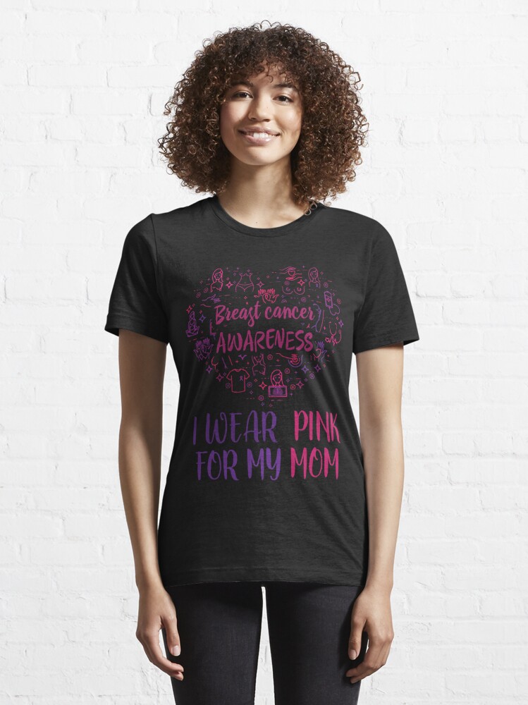 I Wear Pink For My Mother In Law Breast Cancer Awareness Tee Shirt