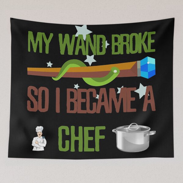 Item preview, My wand broke so I became a chef designed and sold by Kam-designs.