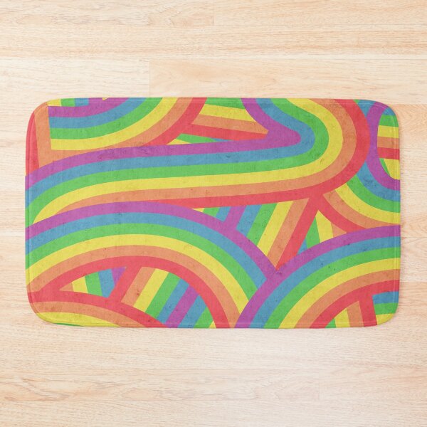 Item preview, Faded Sun-Bleached Rainbow Stripes Pattern designed and sold by itsjensworld.