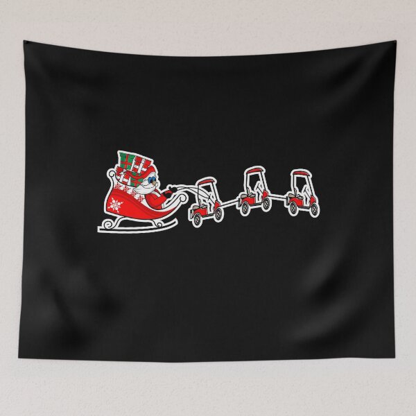 Item preview, Santa's Sleigh Golf Cart Golf Lover Christmas  designed and sold by roadworkplay.