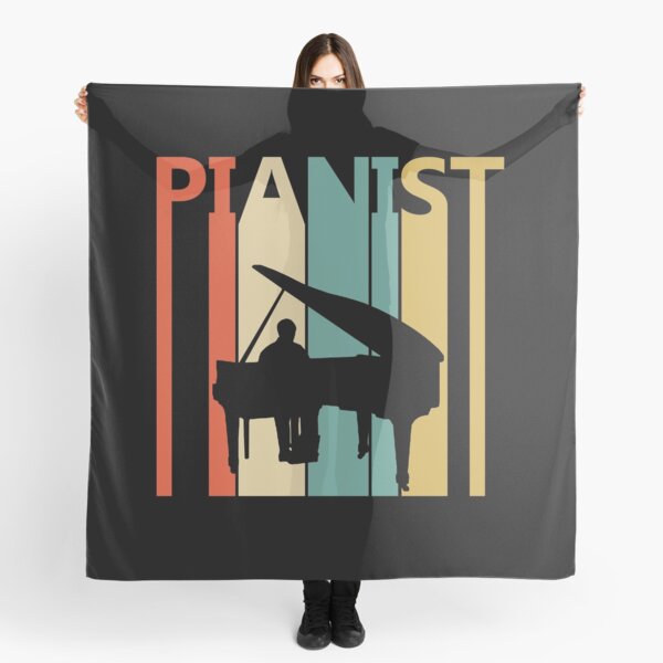Vintage Pianist Piano Player Gift Scarf