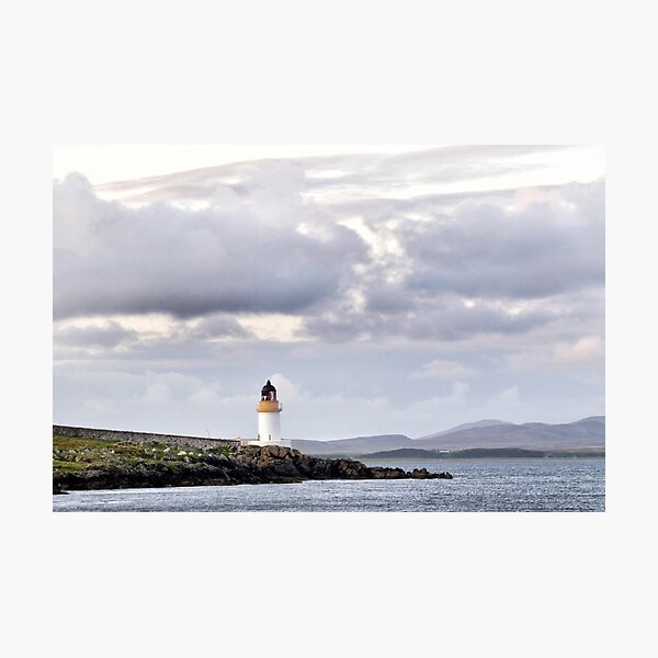 Lighthouse at Port Charlotte, Islay Photographic Print