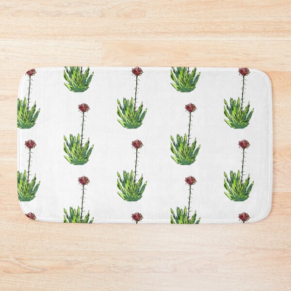 Item preview, Tile Gymea Lily (Doryanthes excelsa) on white designed and sold by ChrissyWild.