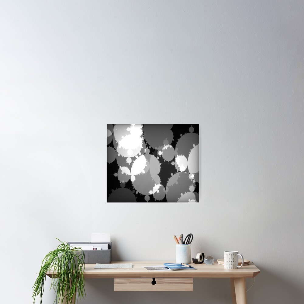 Monochrome Julia Poster