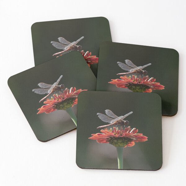Item preview, Red Flower with a Dragonfly  designed and sold by Mike Ashley.