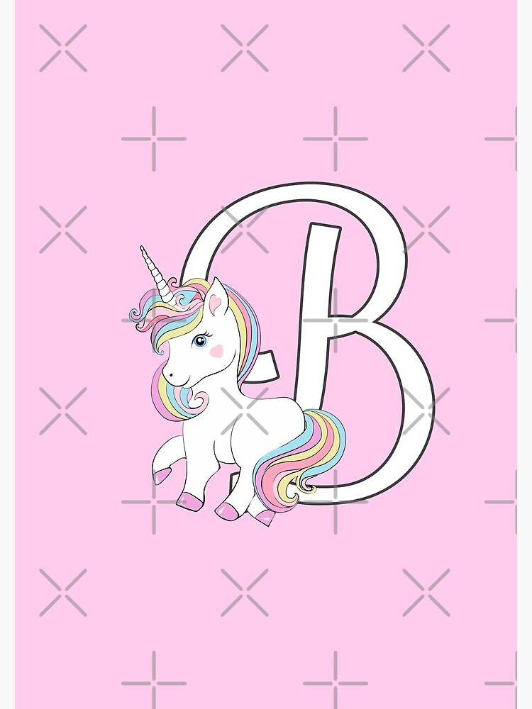 "Unicorn A,b,c ,letters,fonts,names Tshirt .Letter B" Spiral Notebook ...