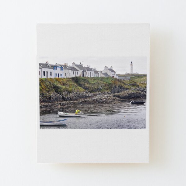 Mooring up at Portnahaven - Islay, Scotland Wood Mounted Print
