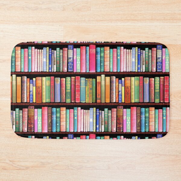 Item preview, Bookworm Antique book library, vintage book shelf designed and sold by MagentaRose.