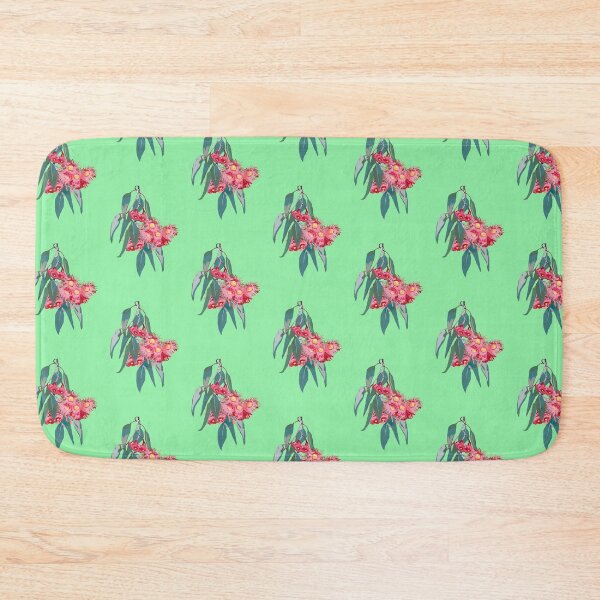 Item preview, Tiled Eucalyptus  (Corymbia ficifolia) on green designed and sold by ChrissyWild.