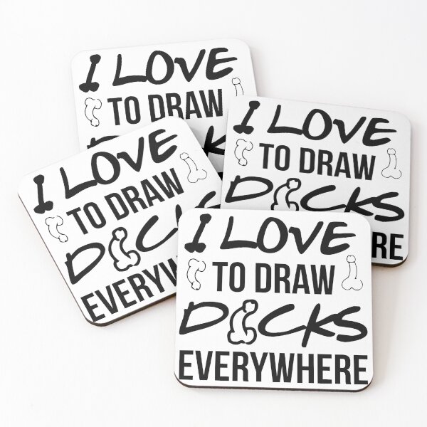 Item preview, I LOVE TO DRAW DICKS EVERYWHERE designed and sold by Dwarf-Monkey.