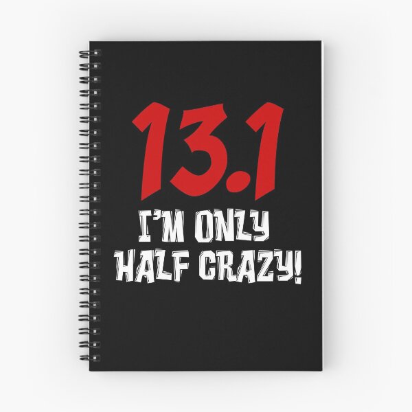 Item preview, 13.1 Half Crazy Half Marathon Humor designed and sold by jaycartoonist.