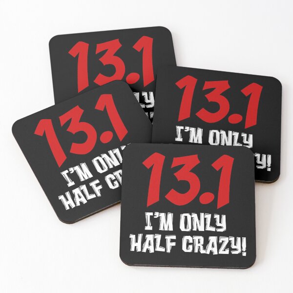 Item preview, 13.1 Half Crazy Half Marathon Humor designed and sold by jaycartoonist.