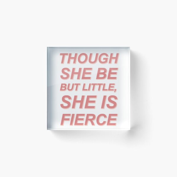Item preview, Though She Be But Little She Is Fierce Red designed and sold by crayonwords.