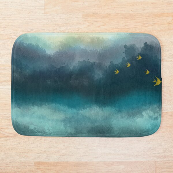 Item preview, Green and  Blue Mountains Landscape Watercolor  designed and sold by TAZUZU.
