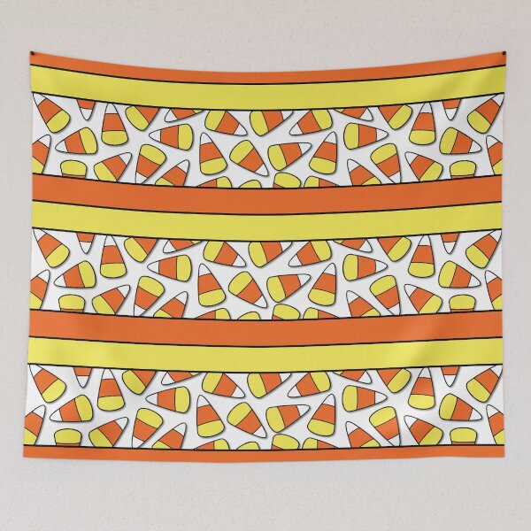 Item preview, Cute, Vibrant Candy Corn Black Striped Pattern designed and sold by infinitygrafix.