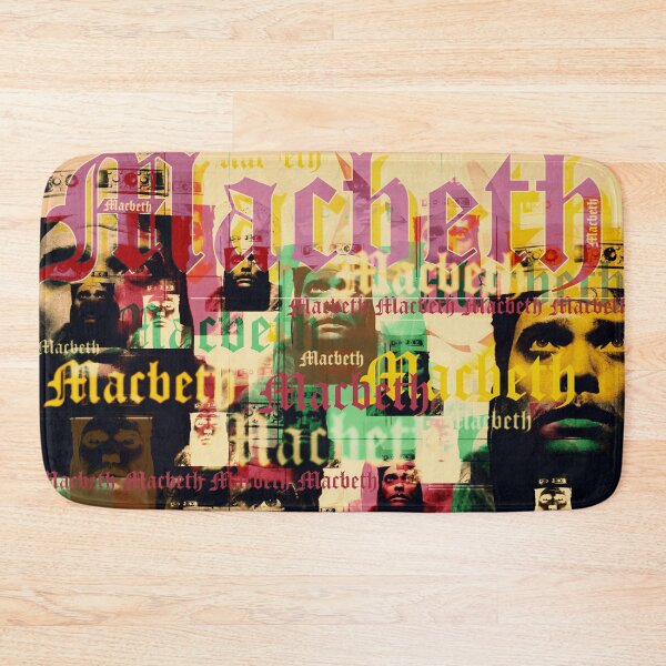 Item preview, which he also directed. The filmic implementation of Shakespeare's drama is once again a masterpiece by Welles.
The collage by Mallybeau Mauswohn shows a multi-layered portrait of Orson Welles in the role of Macbeth. Interwoven with lettering in pastel- designed and sold by Mauswohn.