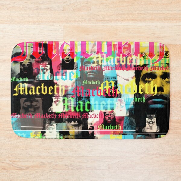 Item preview,  which he also directed. The filmic implementation of Shakespeare's drama is once again a masterpiece by Welles.
The collage by Mallybeau Mauswohn shows a multi-layered portrait of Orson Welles in the role of Macbeth. Interwoven with lettering in modern  designed and sold by Mauswohn.