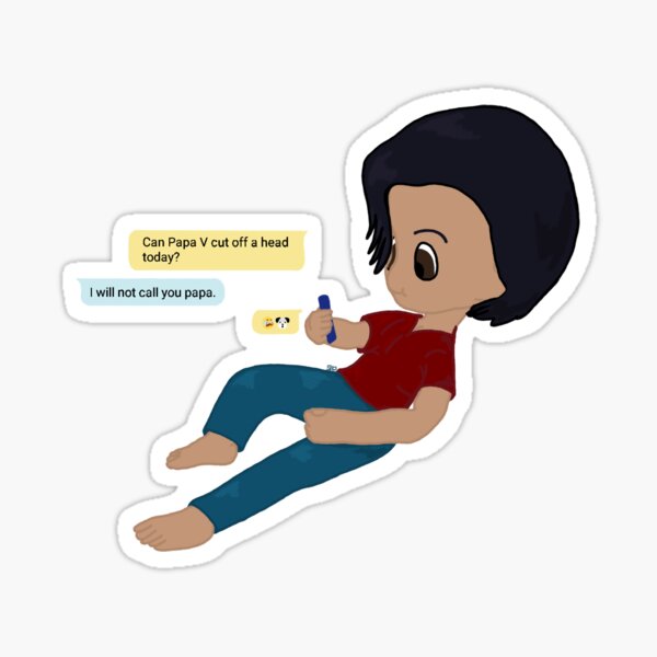 Vito Sad Dog Emoji Texts Chibi Sticker
