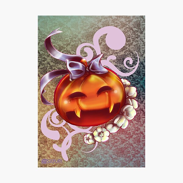 Vampire Pumpkin Photographic Print