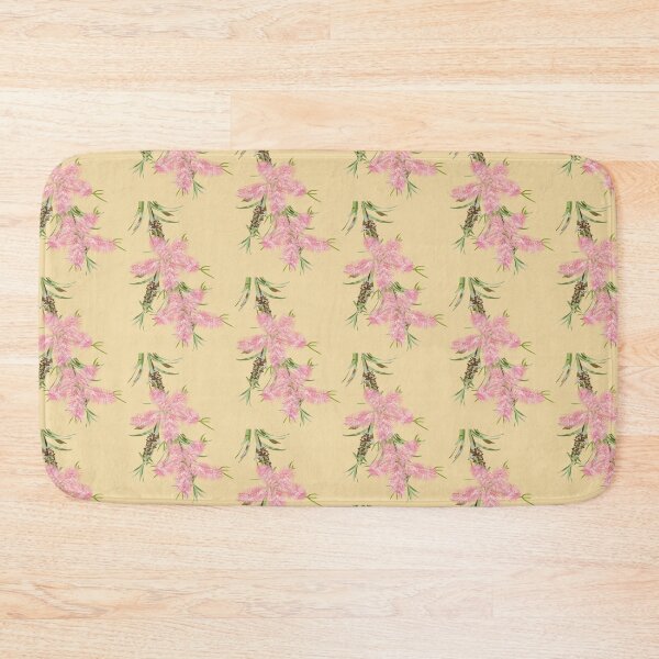 Item preview, Tiled Callistemon on lemon designed and sold by ChrissyWild.