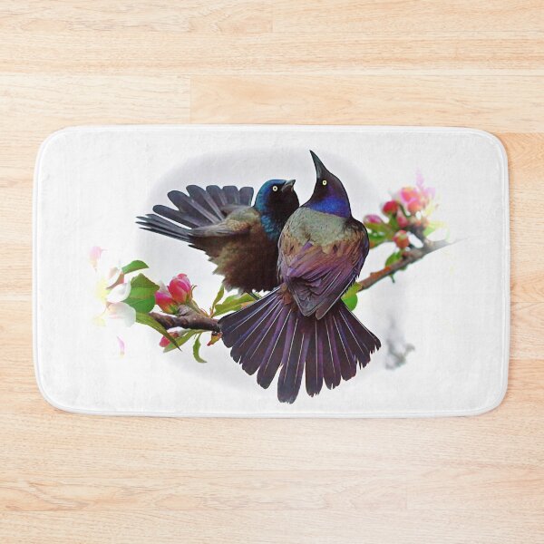 Item preview, Grackles in Apple Blossoms designed and sold by Johnny Furlotte.