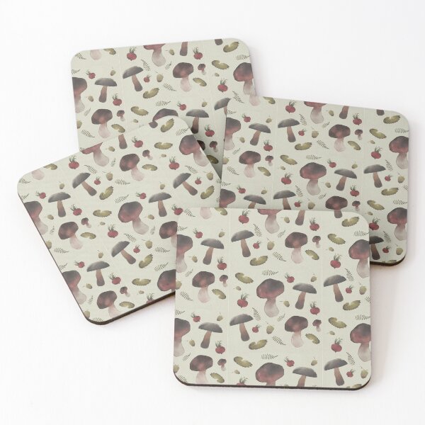 Item preview, Autumn mushrooms pattern designed and sold by AliciaBarten.