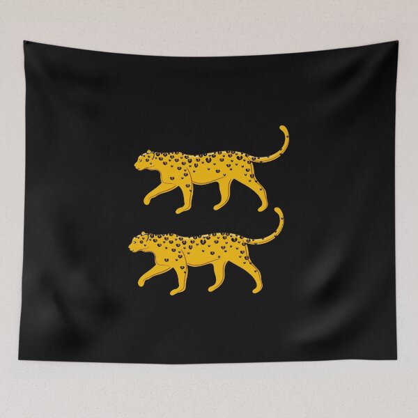 Item preview, Leopard Pair ( black background ) designed and sold by Adam Regester.