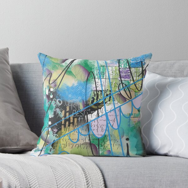 Item preview, Turquoise, blue, green and purple digital abstract design designed and sold by Lanie K Art.