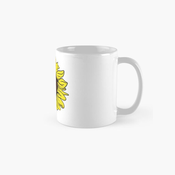 Taza de café «Girasol Dibujo amarillo flor feliz Laptop botella de agua  Tumblr» de MyHandmadeSigns | Redbubble