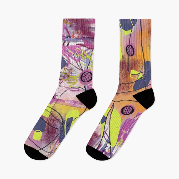 Item preview, Pink, orange and yellow digital abstract collage design designed and sold by Lanie K Art.