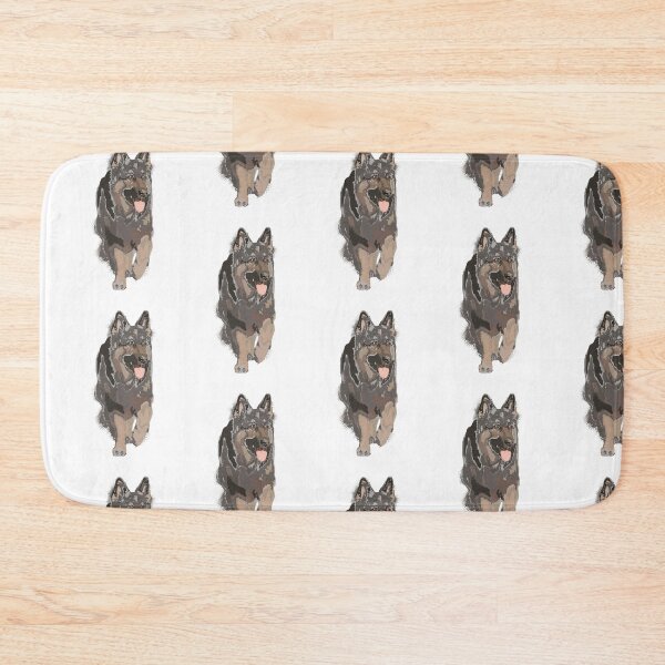 Item preview, Tiled German Shepherd on white designed and sold by ChrissyWild.