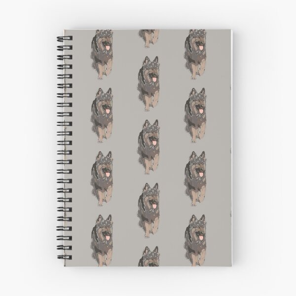Item preview,  Tiled German Shepherd on grey designed and sold by ChrissyWild.