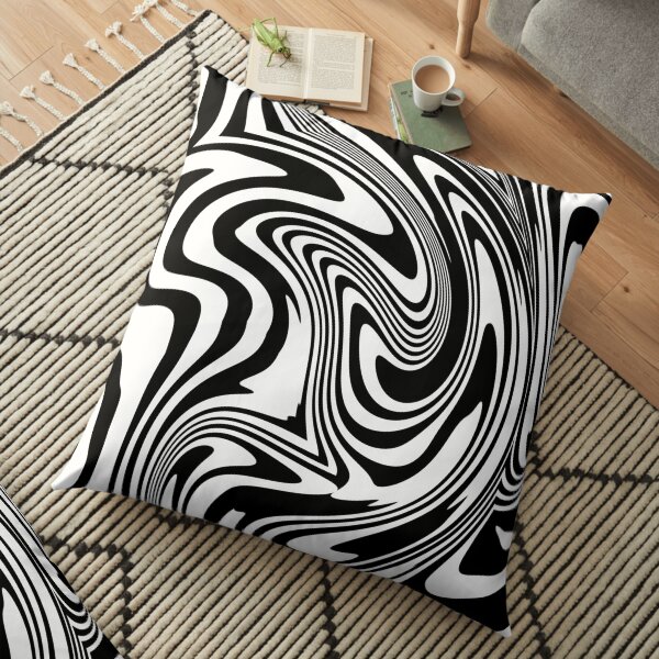 Acid Trip Zebra Floor Pillow