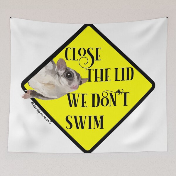 Item preview, Close the Lid We Don’t Swim designed and sold by LordGraceArt.