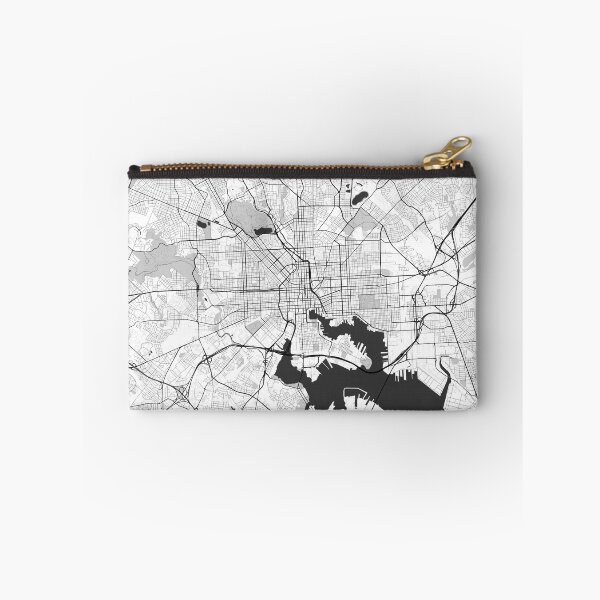 Item preview, Baltimore Map Gray designed and sold by HubertRoguski.