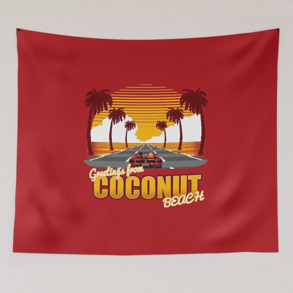 Item preview, Greetings from Coconut Beach designed and sold by Retro-Freak.