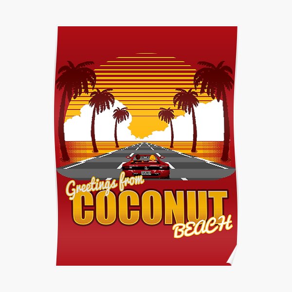 Greetings from Coconut Beach Poster