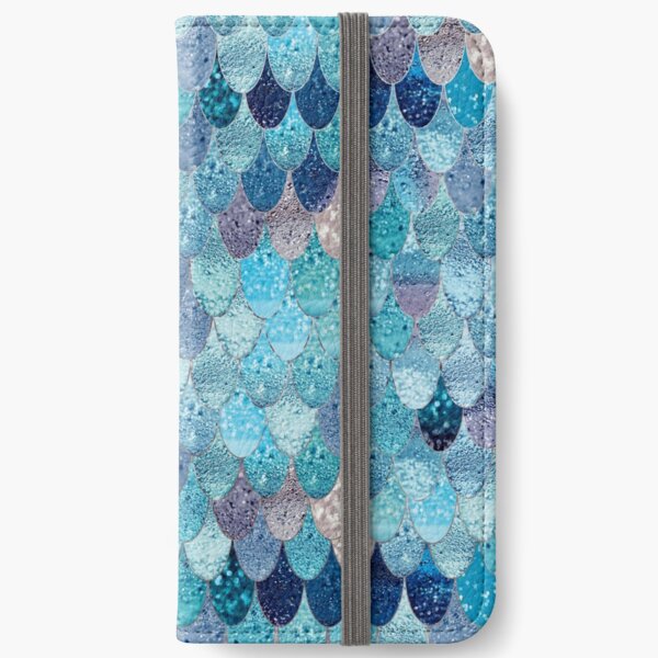 SUMMER MERMAID DARK TEAL by Monika Strigel iPhone Wallet