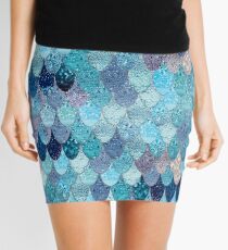 SUMMER MERMAID DARK TEAL by Monika Strigel Mini Skirt