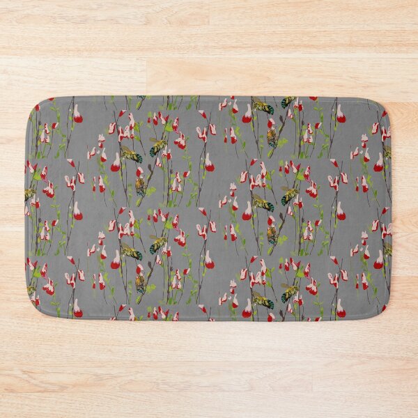 Item preview, Tiled Blue Banded Bee (Amegilla cingulata) on grey designed and sold by ChrissyWild.