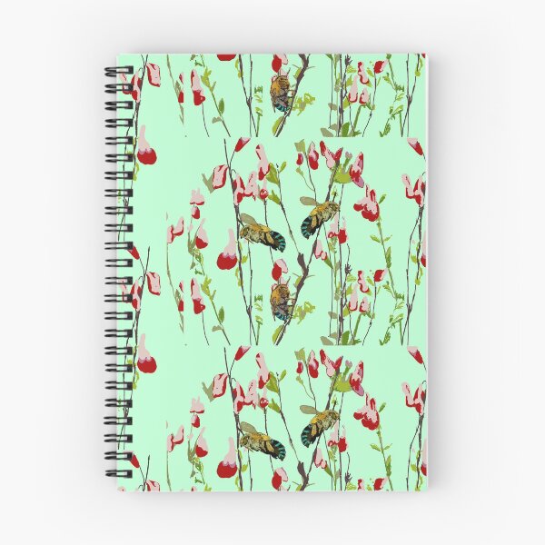 Item preview, Tiled Blue Banded Bee (Amegilla cingulata) on mint designed and sold by ChrissyWild.