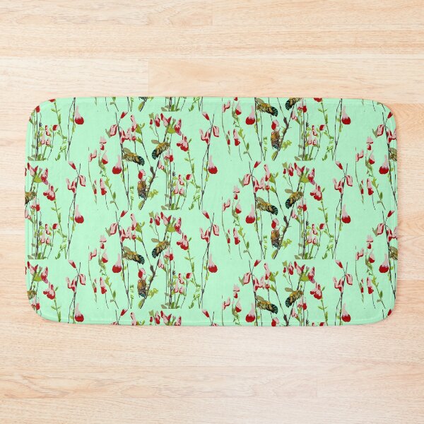 Item preview, Tiled Blue Banded Bee (Amegilla cingulata) on mint designed and sold by ChrissyWild.