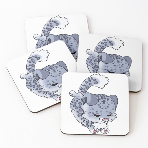 Item preview, Cute Happy Snow Leopard Chibi designed and sold by RNGmerch.
