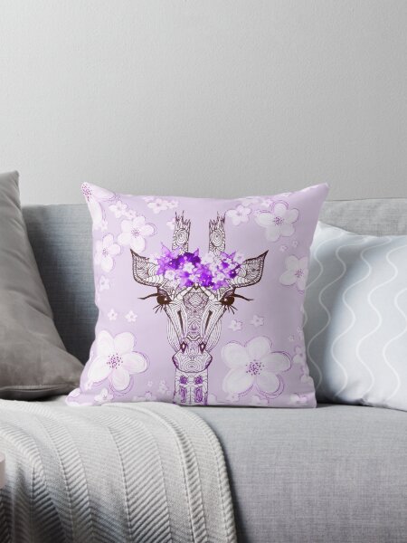 Artikel-Vorschau von LILA BLUME GIRAFFE MÄDCHEN, designt und verkauft von SunlightStudios.
