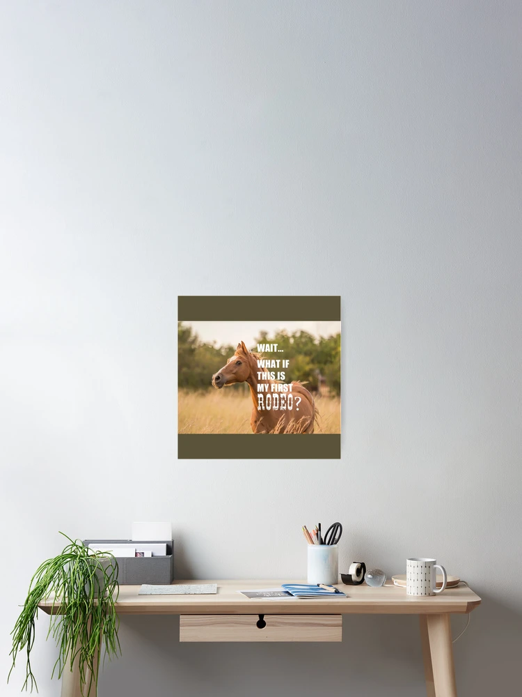 Thumbnail 2 of 3, Poster, My first Rodeo designed and sold by BePositivity.
