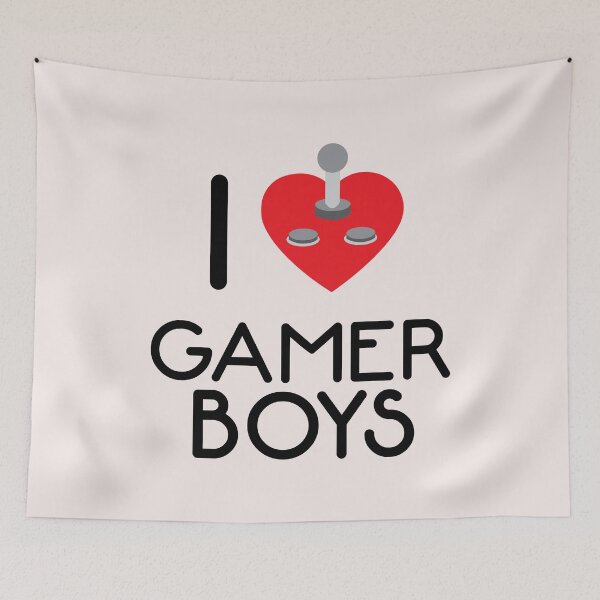 Item preview, I LOVE GAMER BOYS  designed and sold by Dwarf-Monkey.