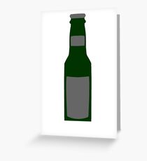 Beer Bottle Greeting Card